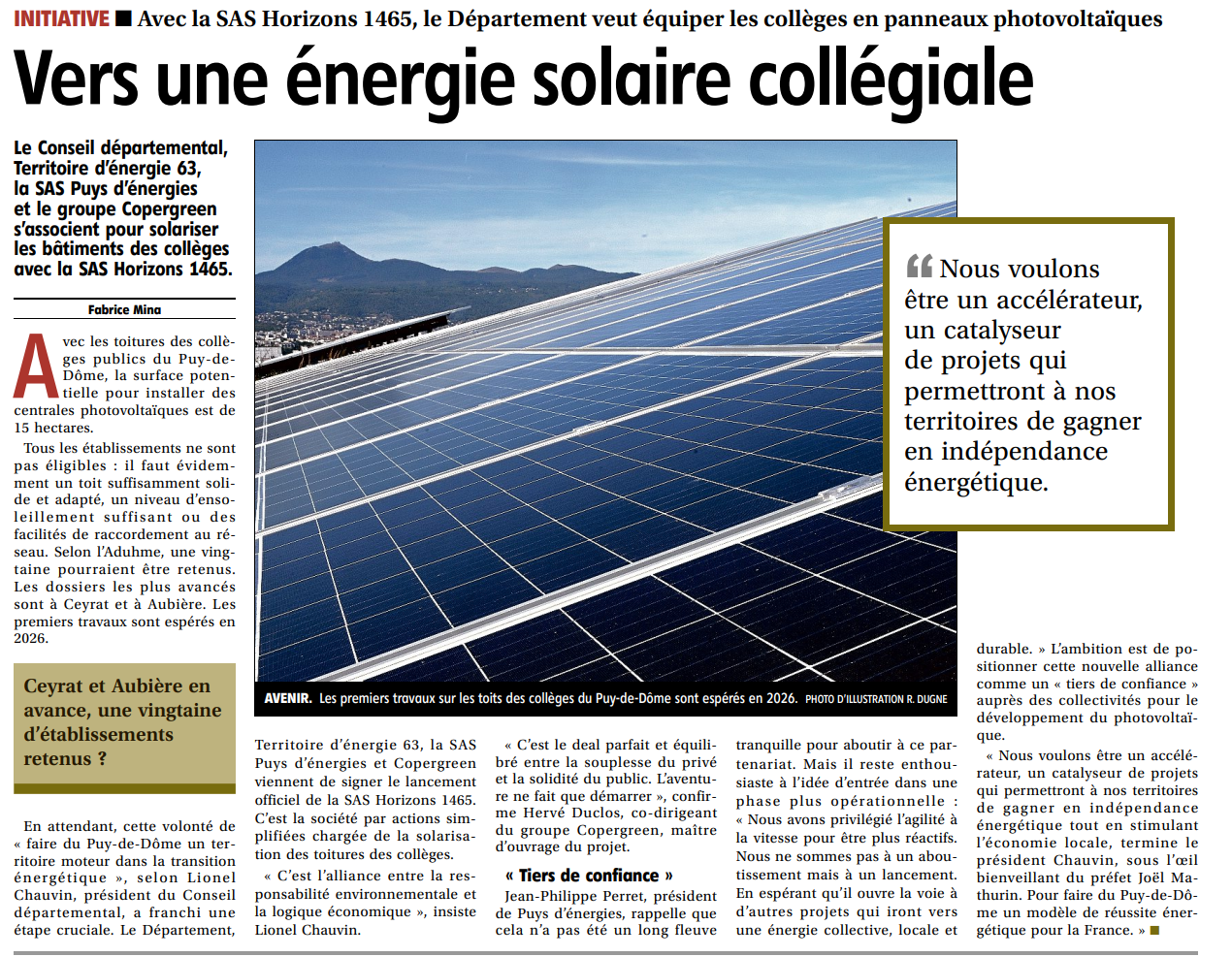 Lire la suite à propos de l’article PRESSE ?️ – Merci La Montagne
